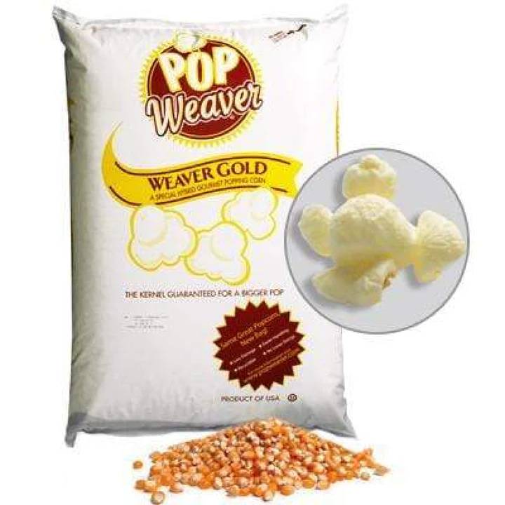 Pop Corn Kernels - Weaver Gold Popcorn kernels- POP Weaver (35lb Bag)