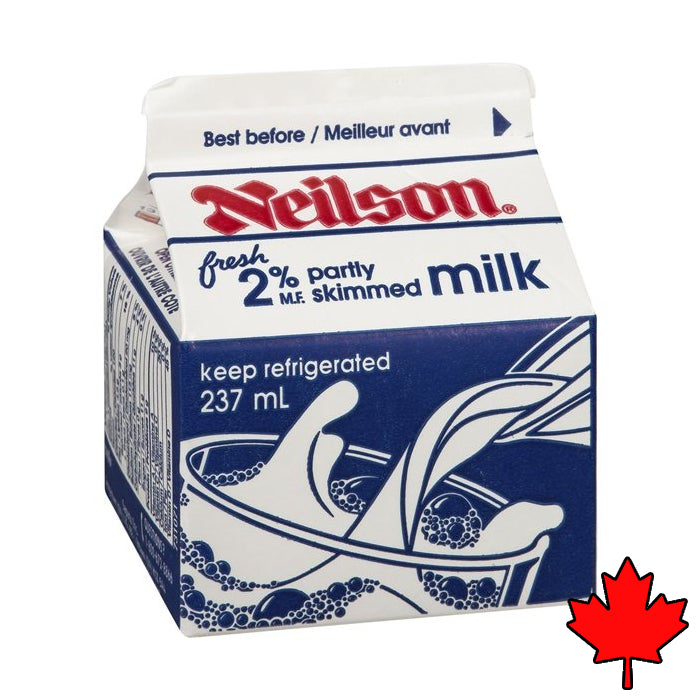 Milk 2% Carton Brand (Neilson) 24 X 237ml – Smart Nutrition Bites