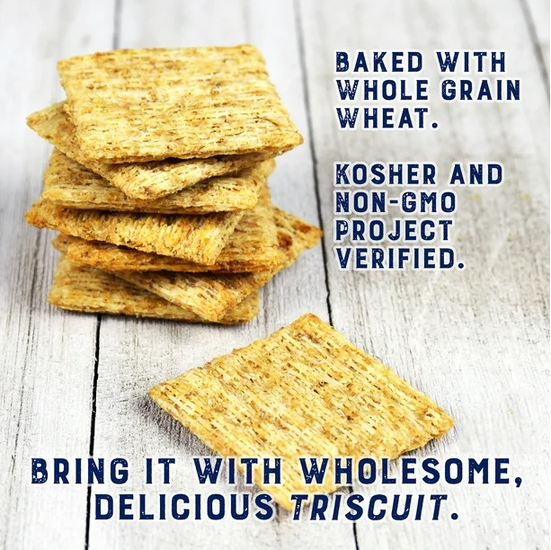 Crackers - Christie Triscuit Whole Grain Crackers Case Pack - 12 Boxes x 200g