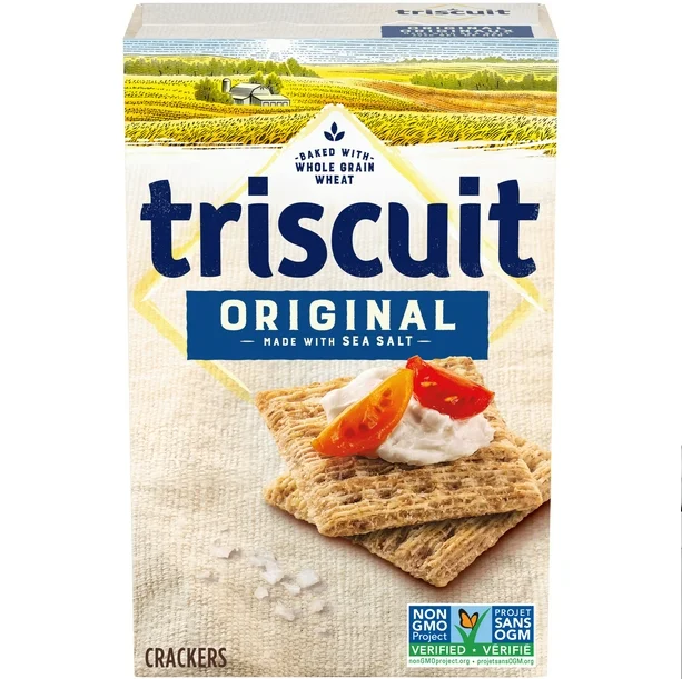 Crackers - Christie Triscuit Whole Grain Crackers Case Pack - 12 Boxes x 200g